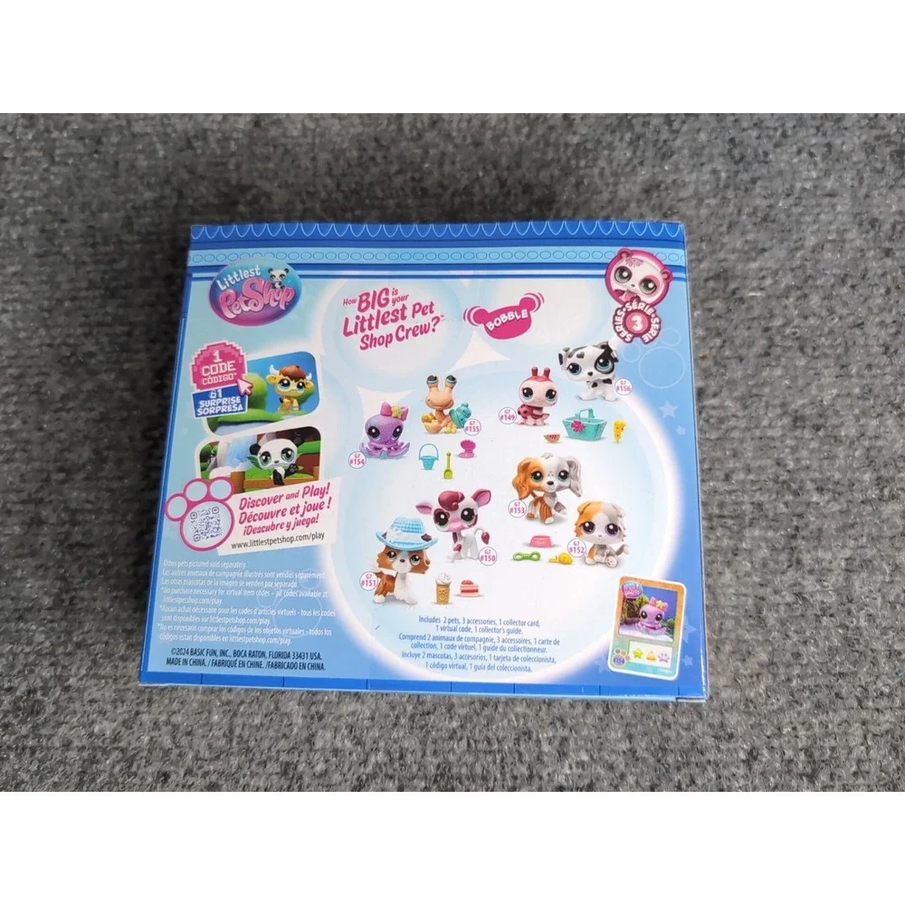 Littlest Pet Shop G7 Treasure Hunt Pet Pairs Series 3 #154 Octopus #155 Crab New